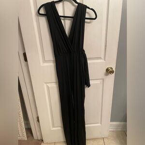 Black Wrap Jumpsuit